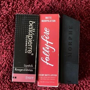 Bellapierre,Folly Fire,Morphe Lipstick